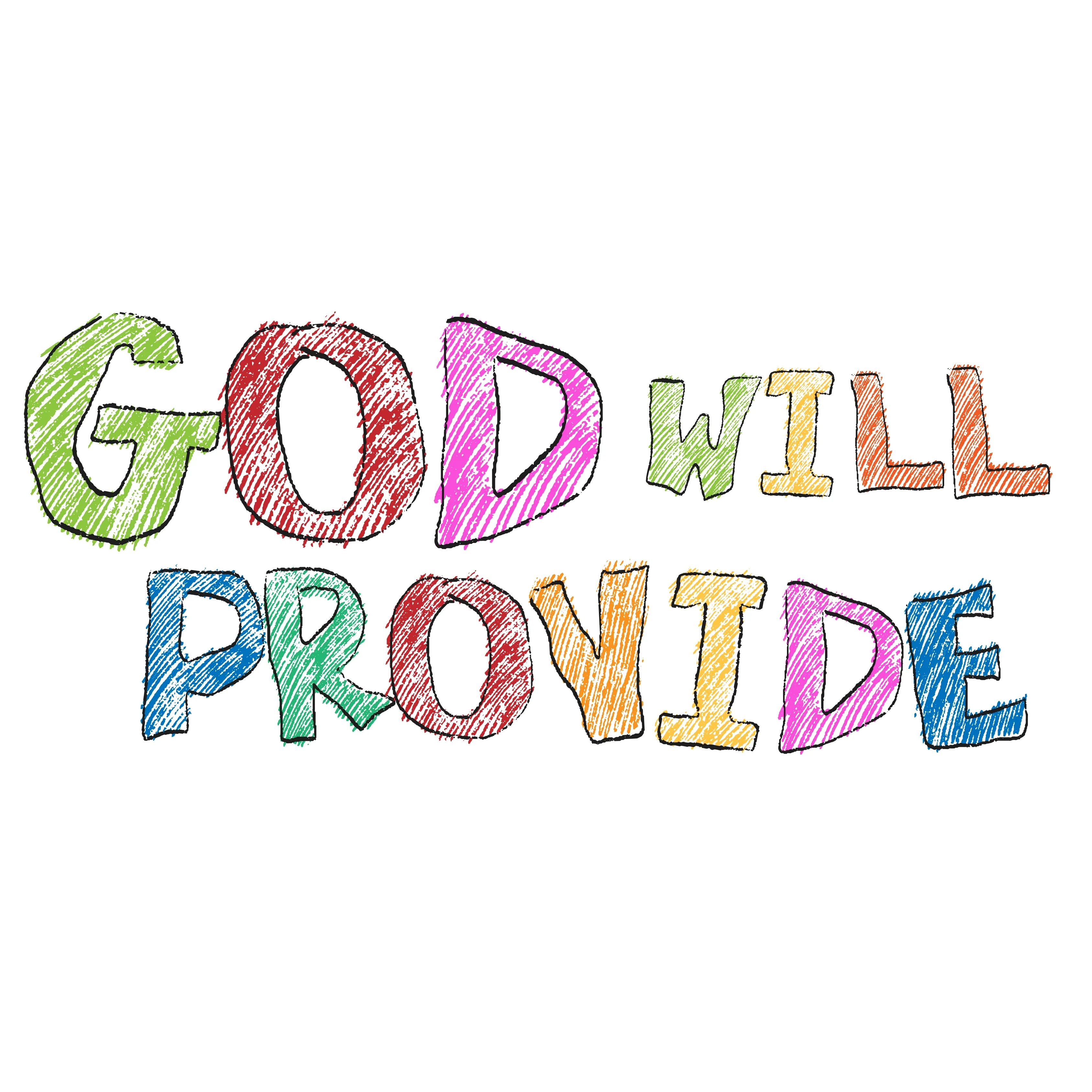 God Will Provide Small Print Tee – view 2