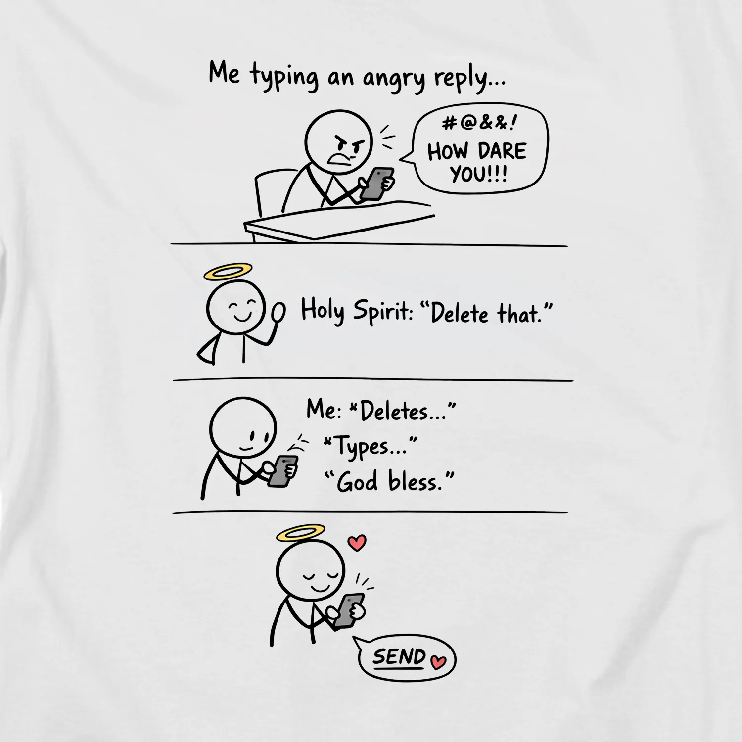 Pray Before Reply Tee – view 2