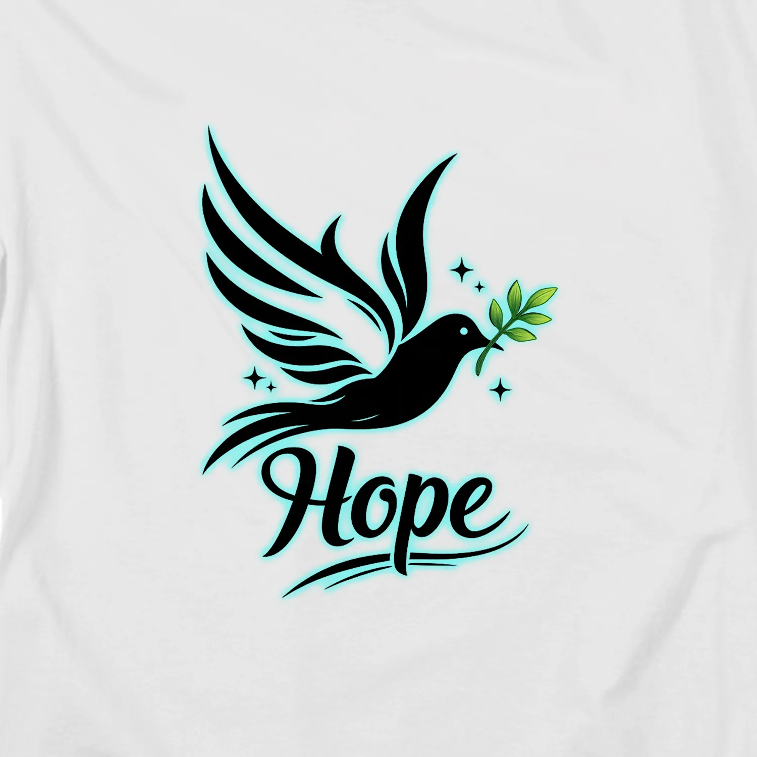 Carried by Hope White Tee – view 2