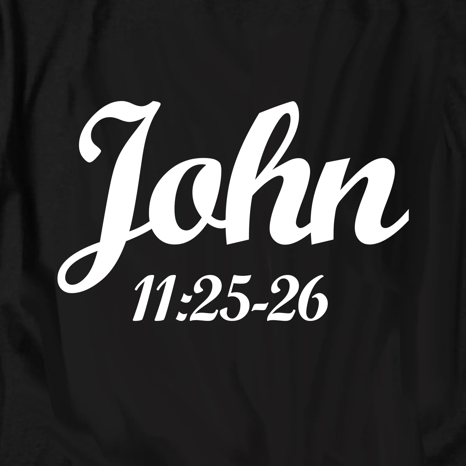 Cross of Resurrection and Belief Front and Back Black Tee – view 5